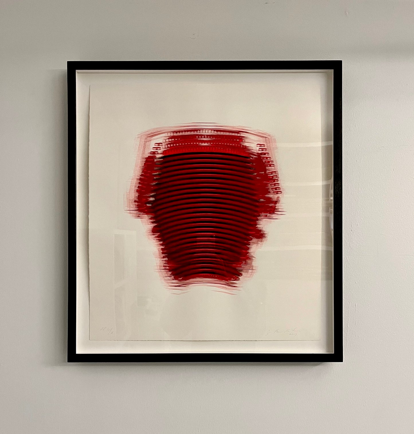  Photo of “Alice Tully Hall” in a black frame hanging on a white wall